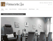 Tablet Screenshot of polishedatthespa.com